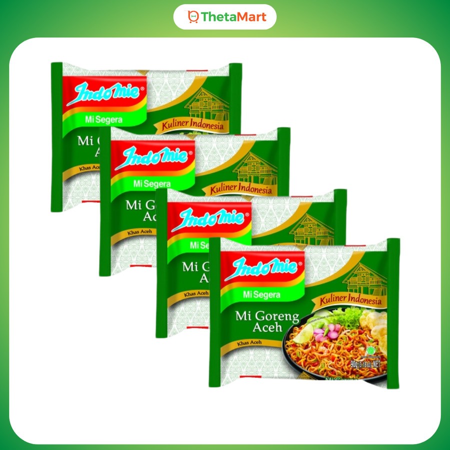 

4 PCS INDOMIE GORENG MIE ACEH 90 GR