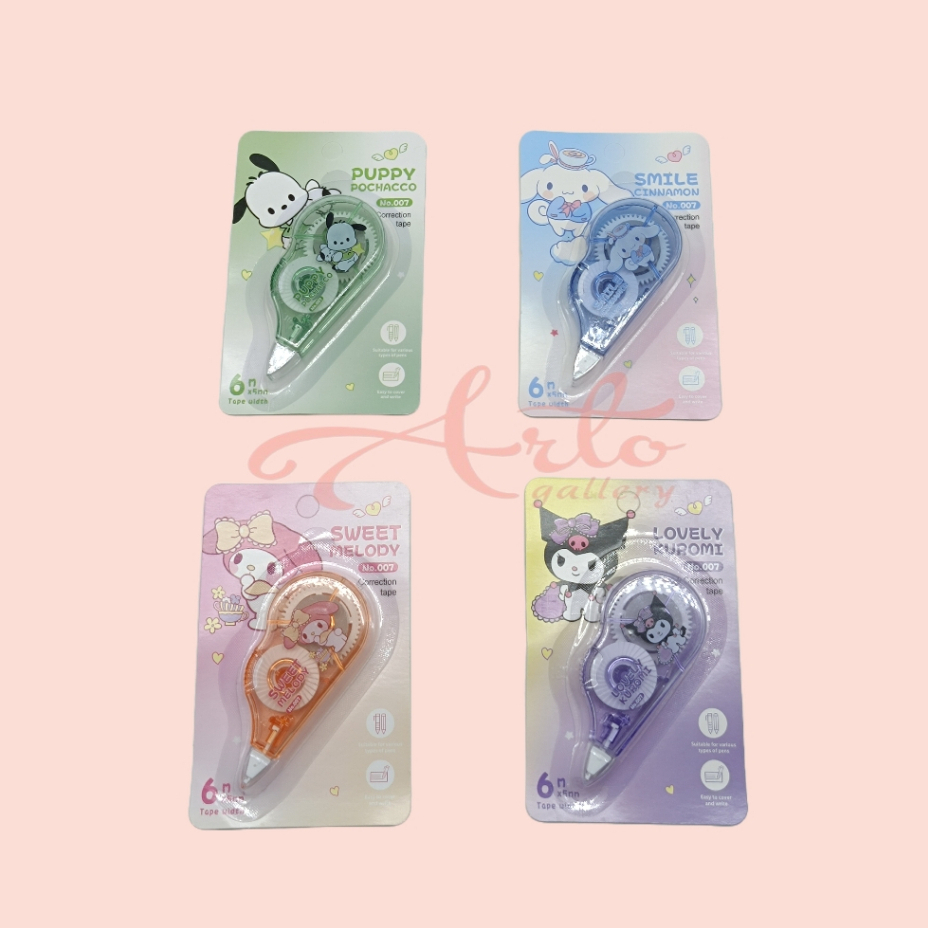 

[PREMIUM] CORRECTION TAPE TIP EX 6M SANRIO SERIES / CORRECTION PEN / TIPE X PITA