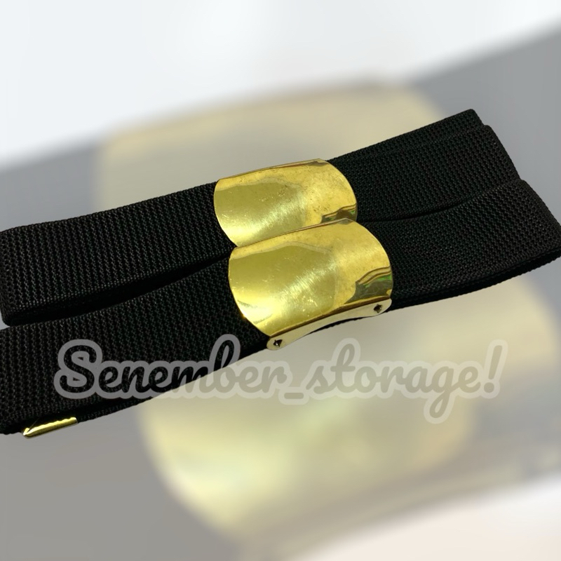 SABUK KUNINGAN POLOS PUTIH - SABUK GESPER POLOS PUTIH - IKAT PINGGANG KUNINGAN POLOS