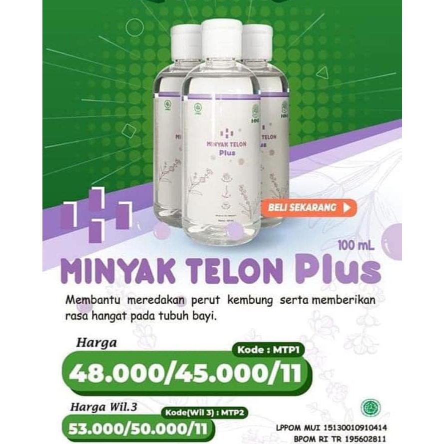 MINYAK TELON HERBAL HNI HPAI