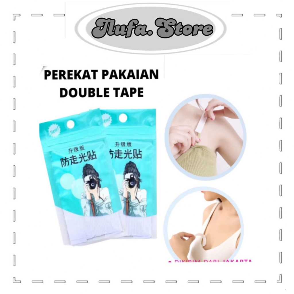 

ILU174 Double Tip Baju Solatip Safety Tape FASHION TAPE Perekat Baju