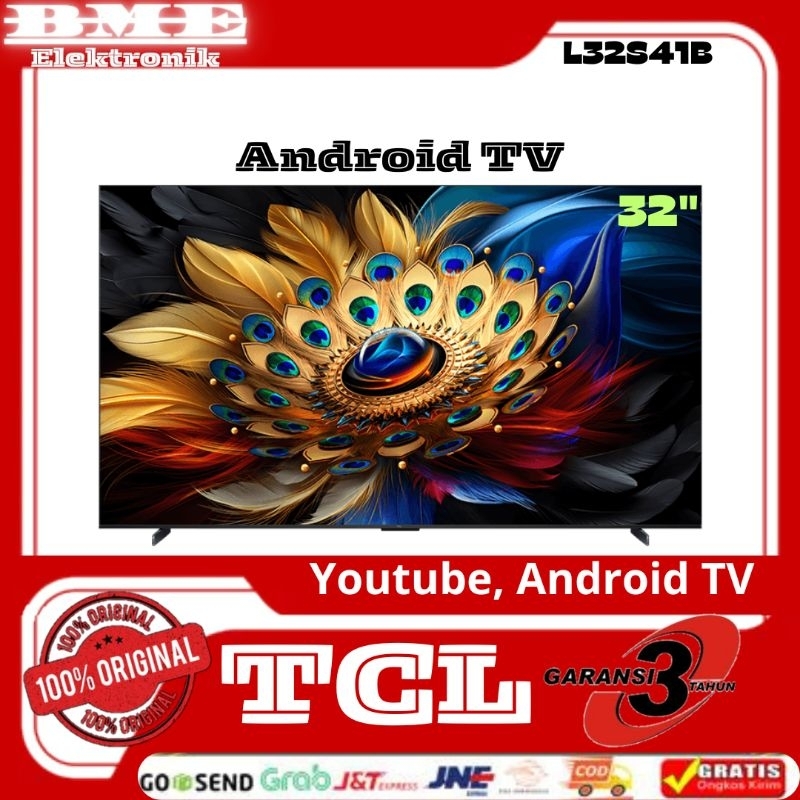 TCL ANDROID 32S41B TV SLIM DESIGEN NEW MODEL