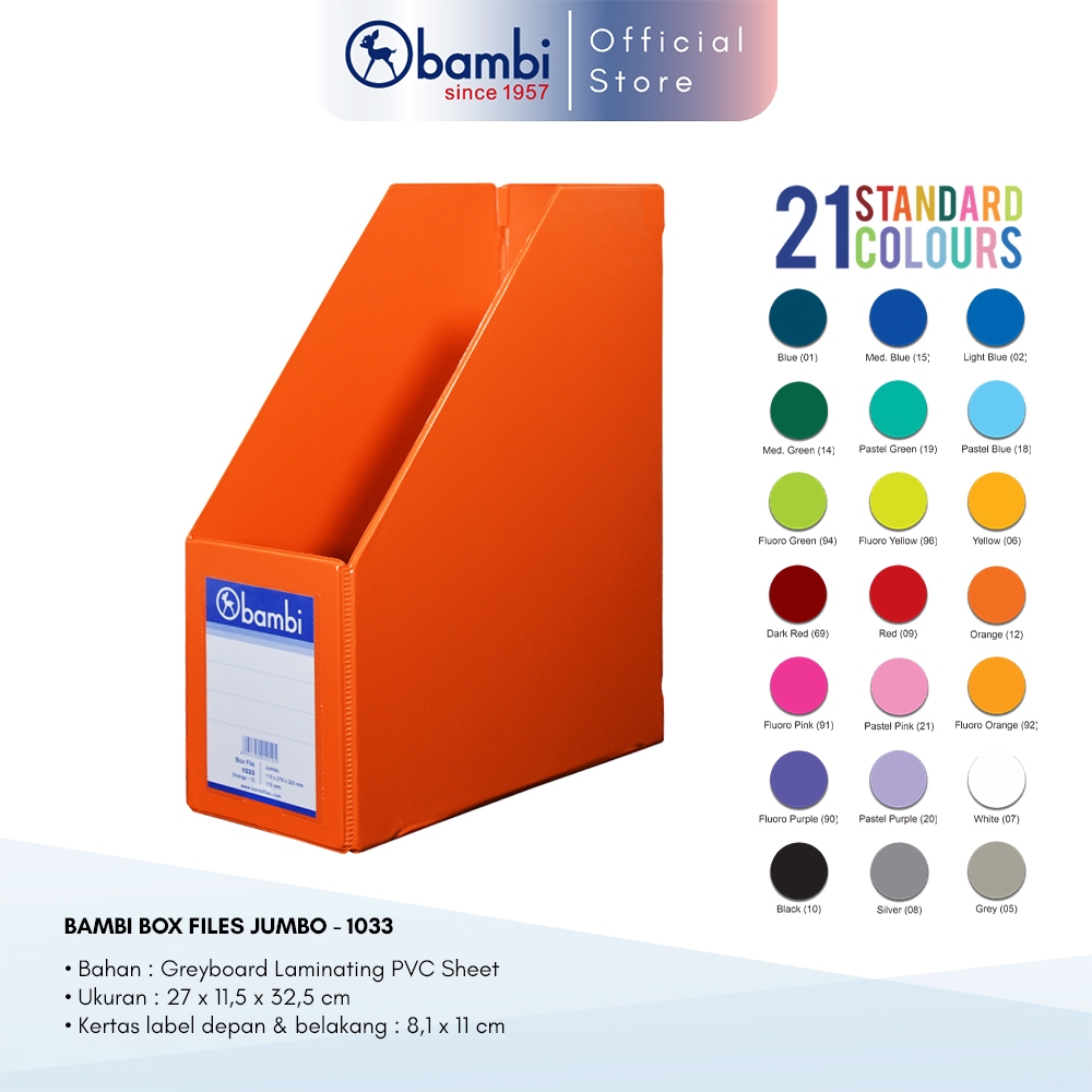 

Bambi Box File Magazine All Color Super Big Size 115 mm Original