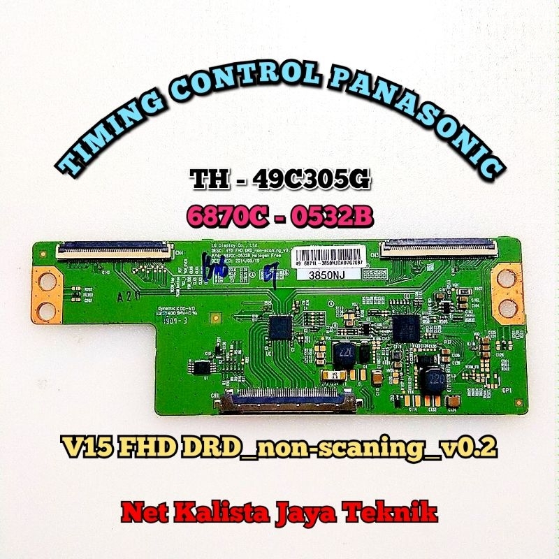 TCON TV PANASONIC TH 49C305G ORIGINAL V15 FHD DRD NON SCANING V0.2 TCON 49C305 TICON TH49C305G TCON 