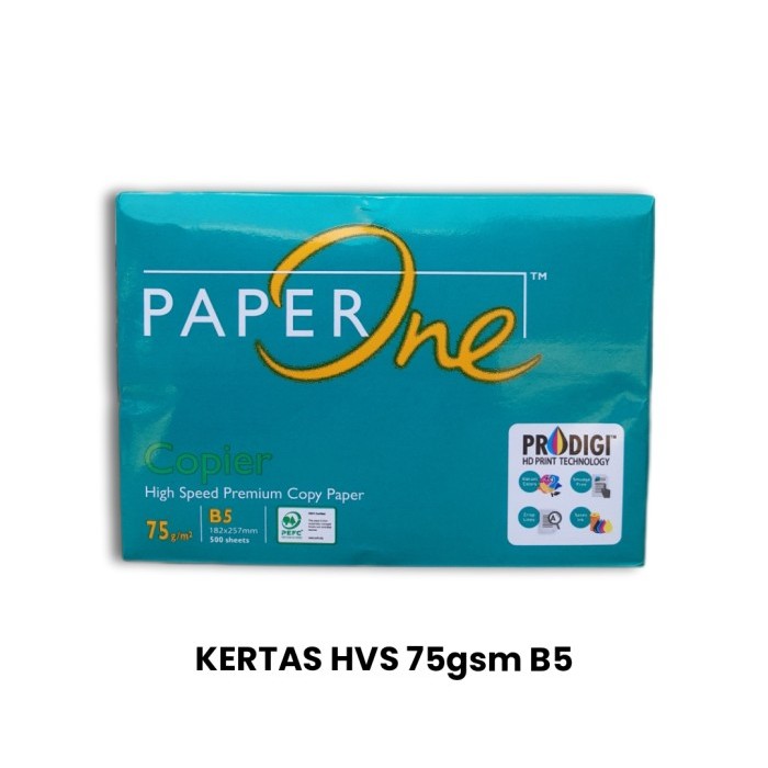 

PaperOne HVS B5 75gsm Kertas HVS Print dan Fotocopy 1 Rim