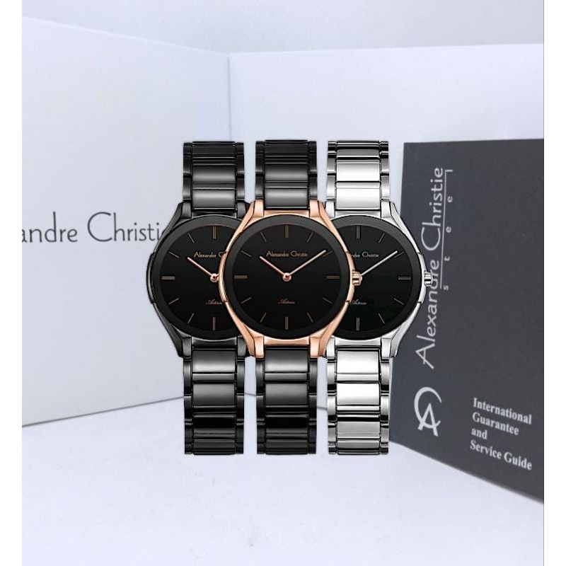 Jam Tangan Wanita Alexandre Christie 8610 AC8610 AC 8610 Tali Besi / Stainless Steel