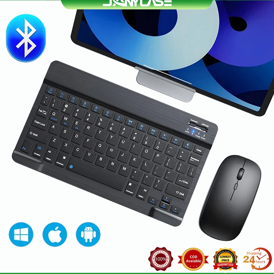 DANYCASE Wireless Bluetooth Keyboard Mouse Tablet Keyboard for iPad Xiaomi Redmi Pad Samsung Huawei 