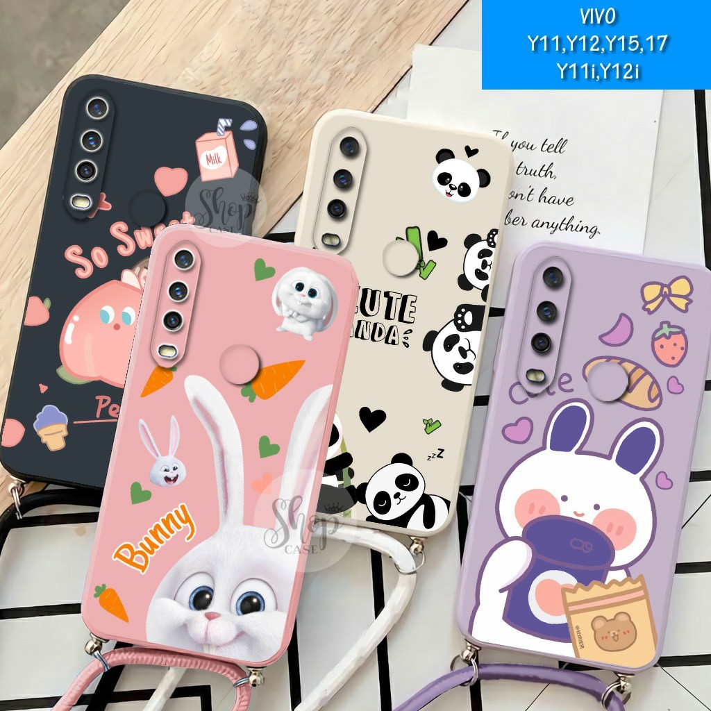 Softcase Motif + Tali VIVO Y12 VIVO Y11 VIVO Y15 VIVO Y17 VIVO Y11i VIVO Y12i Case Y12 Case Y11 Case