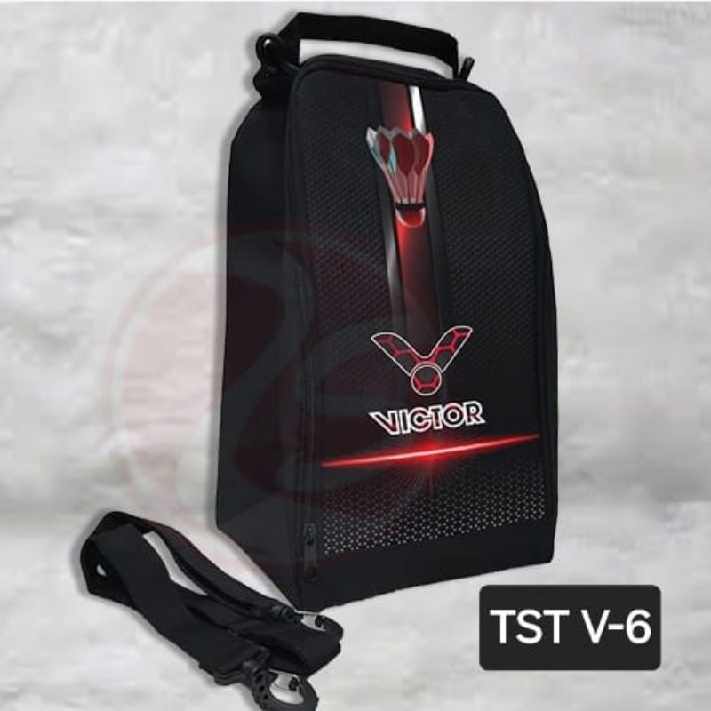 Tas sepatu tali selempang tas sepatu badminton printing tas sepatu selempang bulutangkis