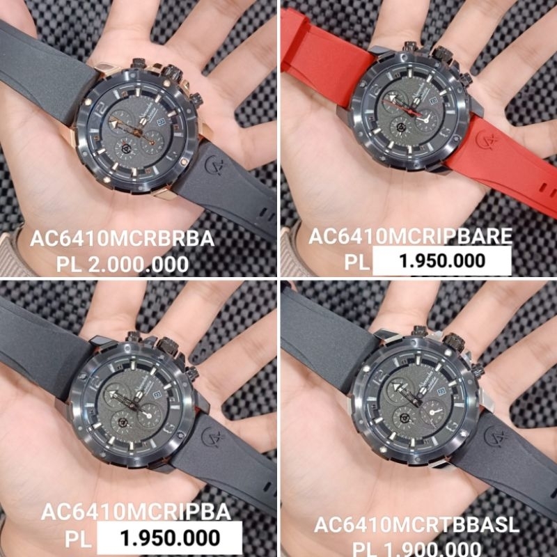 jam Ac6410 rubber ||  Alexandre Christie Pria AC 6410 MC Original