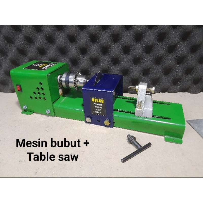 Mesin bubut dan gergaji mini satu paket / DIY Rakitan