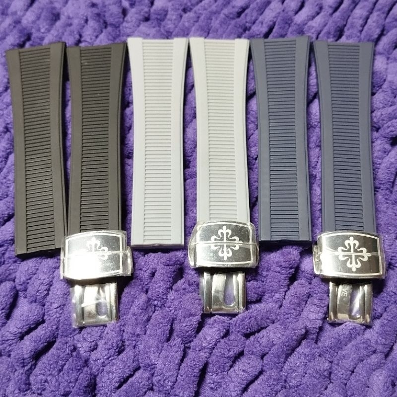 Strap Tali Jam Tangan Patek Philippe Nautilus Rubber Tali Jam Patek Philipe Nautilus