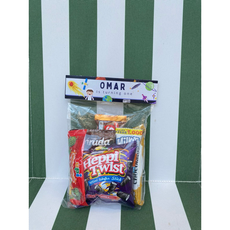 

Termurah ! Rp. 5000,- Paket snack ulang tahun anak