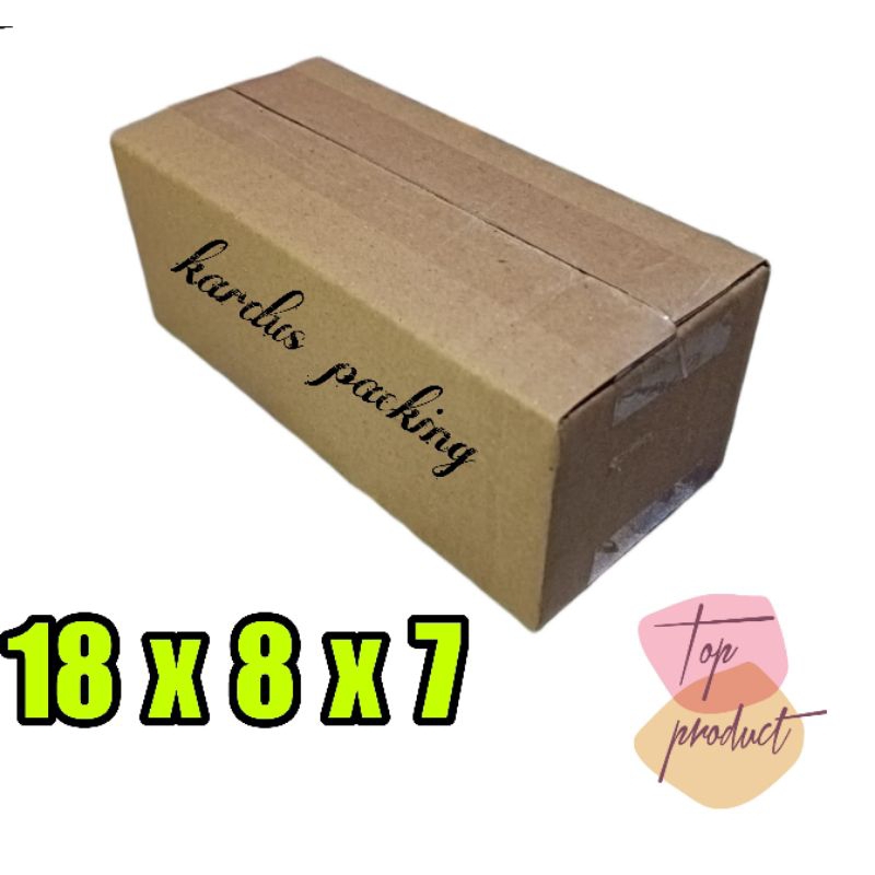 

kardus packing UK 18x8x7 kardus polos kardus kecil