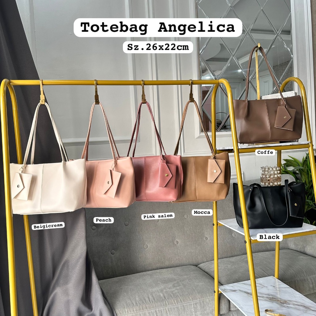 OTG-Tas Totebag Angelica Bahan Snow Leather