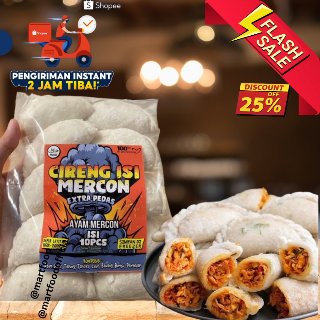 

VIRAL Cireng MERCON Isi Ayam 10 pcs