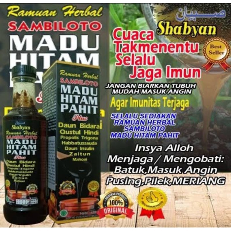 

MADU HITAM PAHIT PLUS SAMBILOTO, HABBATUSAUDA, MINYAK ZAITUN DLL