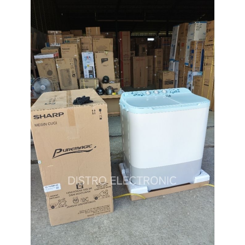 MESIN CUCI SHARP 2TABUNG 8KG 90MW