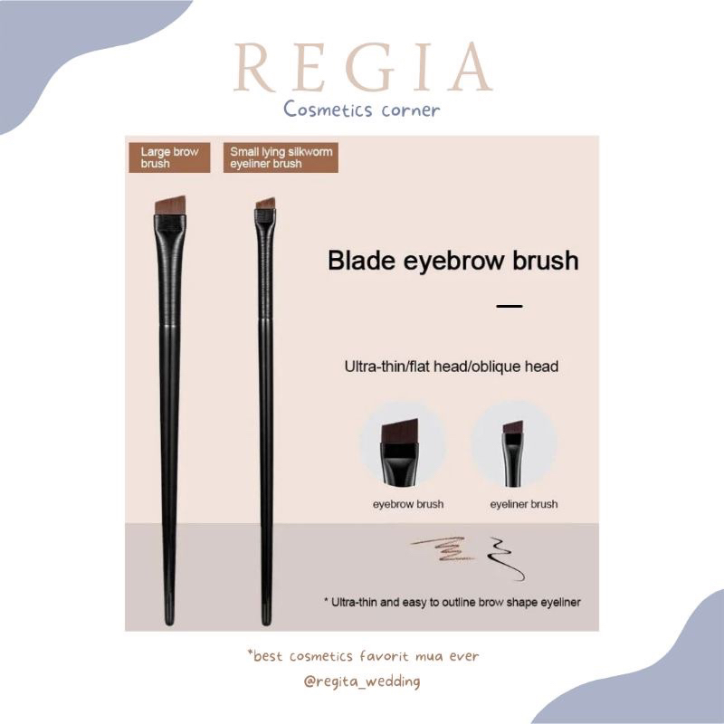 Tools - kuas presisi alis & eyeliner & concealer runcing untuk brow pomade/brow powder