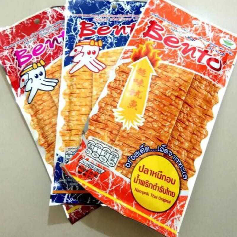 

HALAL ) Bento Juhi Snack Cumi Squid Thailand 20gr ORI THAILAND Aneka Rasa