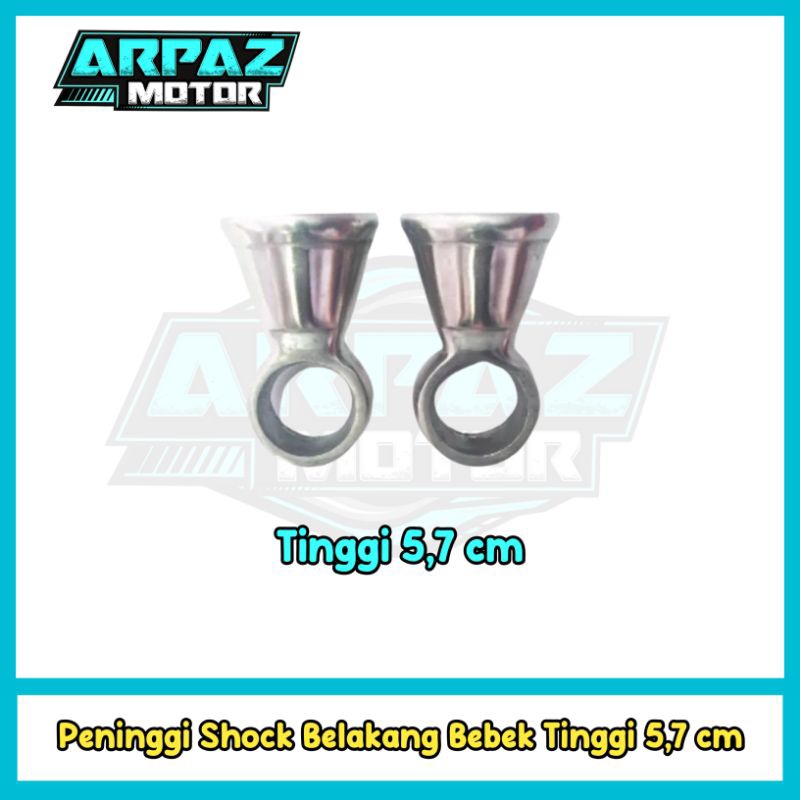 Peninggi Shock Belakang Bebek Anting Shock Bebek Tinggi 5,7 cm Drat 12 Drat 14