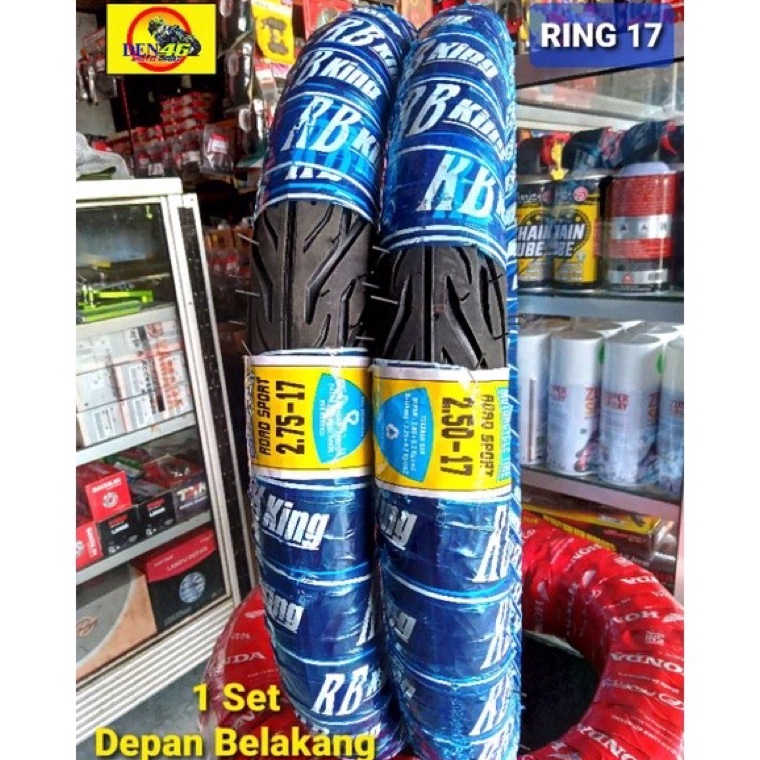 KODE Y63R Ban motor bebek 1 set  sepasang depan belakang  ukuran 25  275