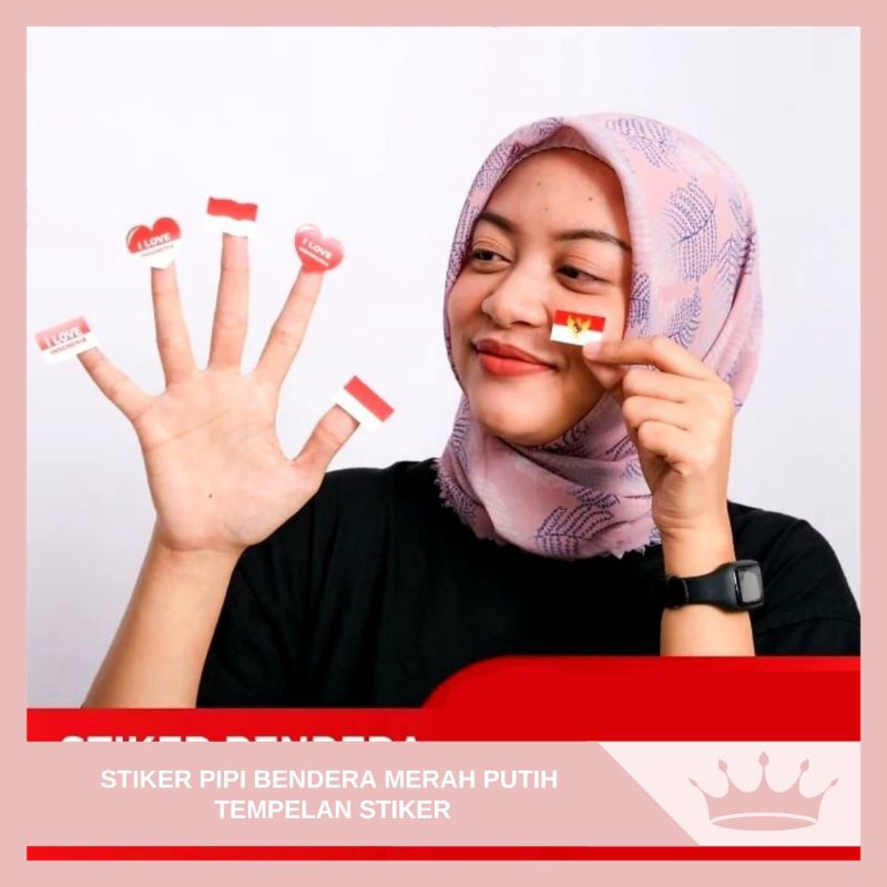 

Tempelan Pipi Bendera / Stiker Pipi Merah Putih 17 Agustus / Stiker Bendera Indonesia