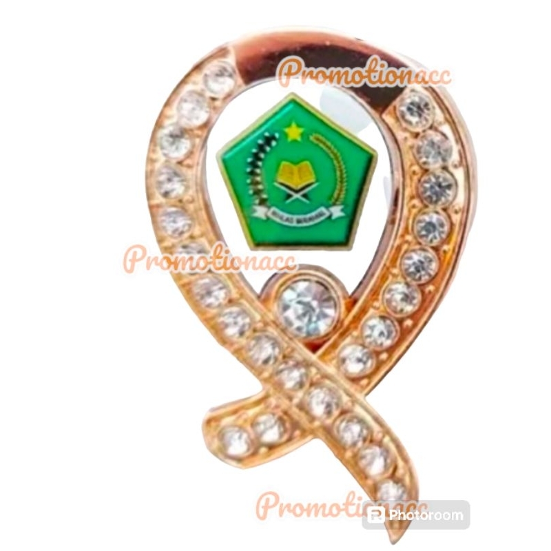 Pin Bros Kementerian Agama Pin Bros Mutiara Logo Kemenag RI Peniti/Magnet