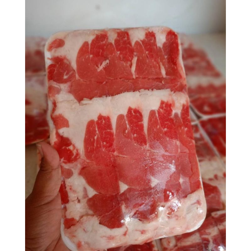 

Daging sapi slice yoshinoya premium rendah lemak 500gr - BRW Shop