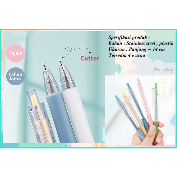 

Cutter Pen Pemotong Kertas Knife Pen Art Knife Art Knife Pen Macaron Cutter Scrapbook