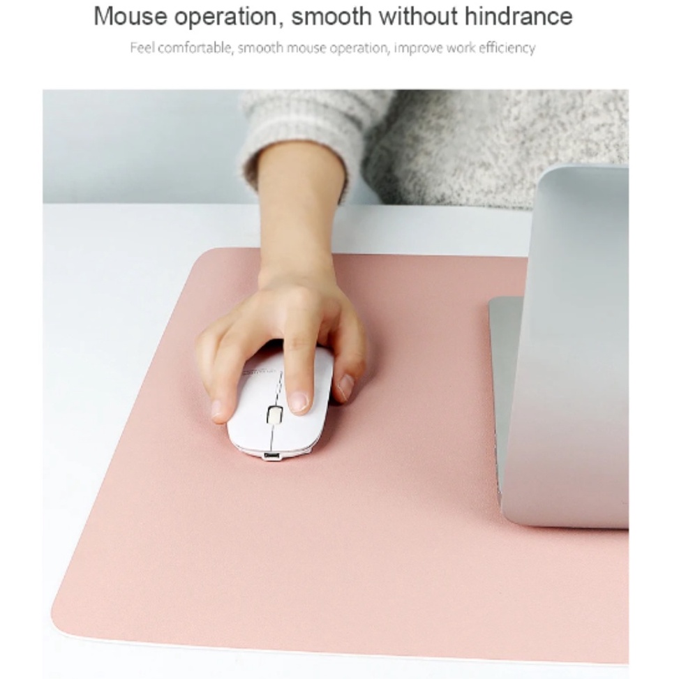 Laptop MacBook Desk Mat Big Size Jumbo Mouse Pad Alas Meja Besar Bahan Kulit Waterproof Tahan Air l 