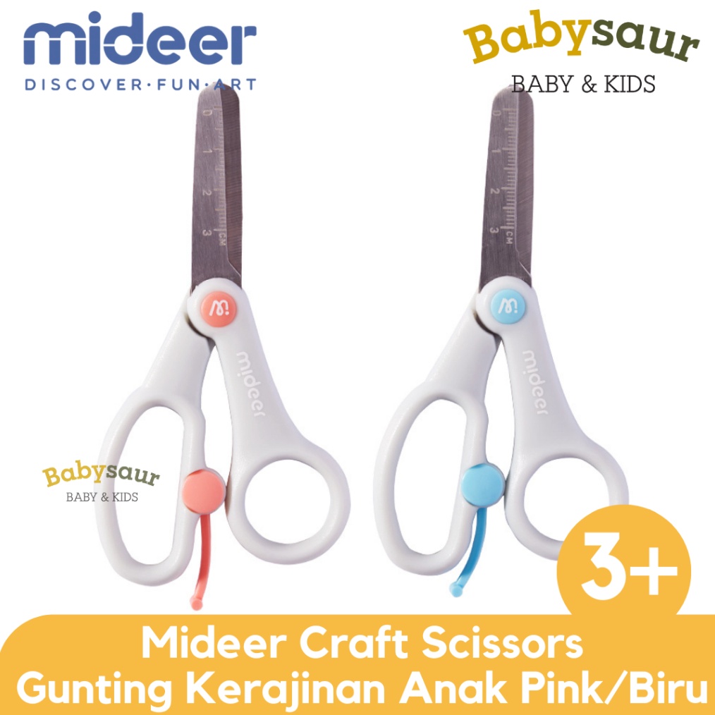 

KODE Y92Q Mideer Craft Scissors Gunting Kerajinan Anak Peralatan Sekolah