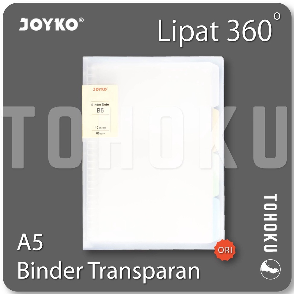 

KODE E57D Slim Binder Transparan A5 dapat ditekuk 36