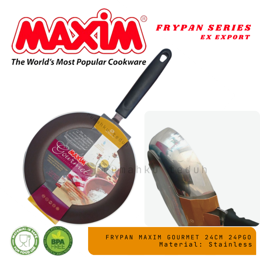 FRYPAN MAXIM GOURMET 24CM 24PGO/MAXIM GOURMET 24CM/MAXIM EX EXPORT/MAXIM STAINLESS