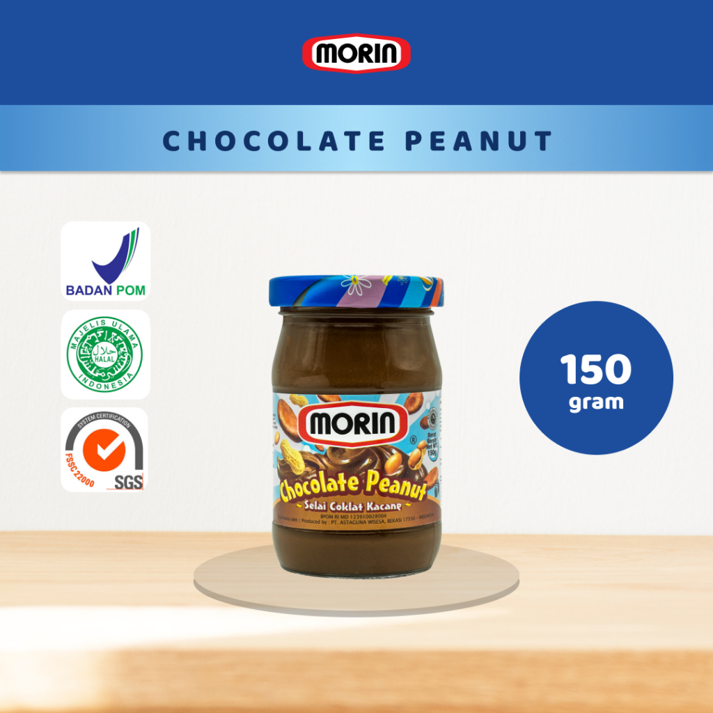 

MORIN CHOCOLATE PEANUT 150 GRAM SELAI COKLAT JODOHNYA ROTI