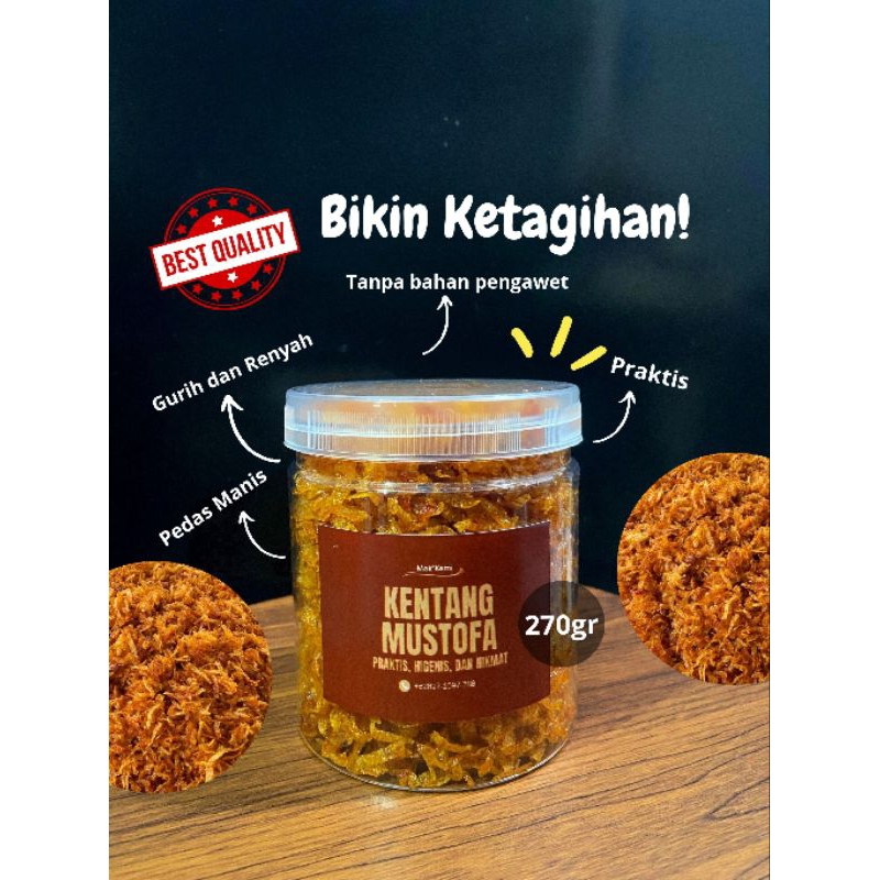 

Kentang Mustofa 270gr Pedas Manis Renyah Gurih Nikmat