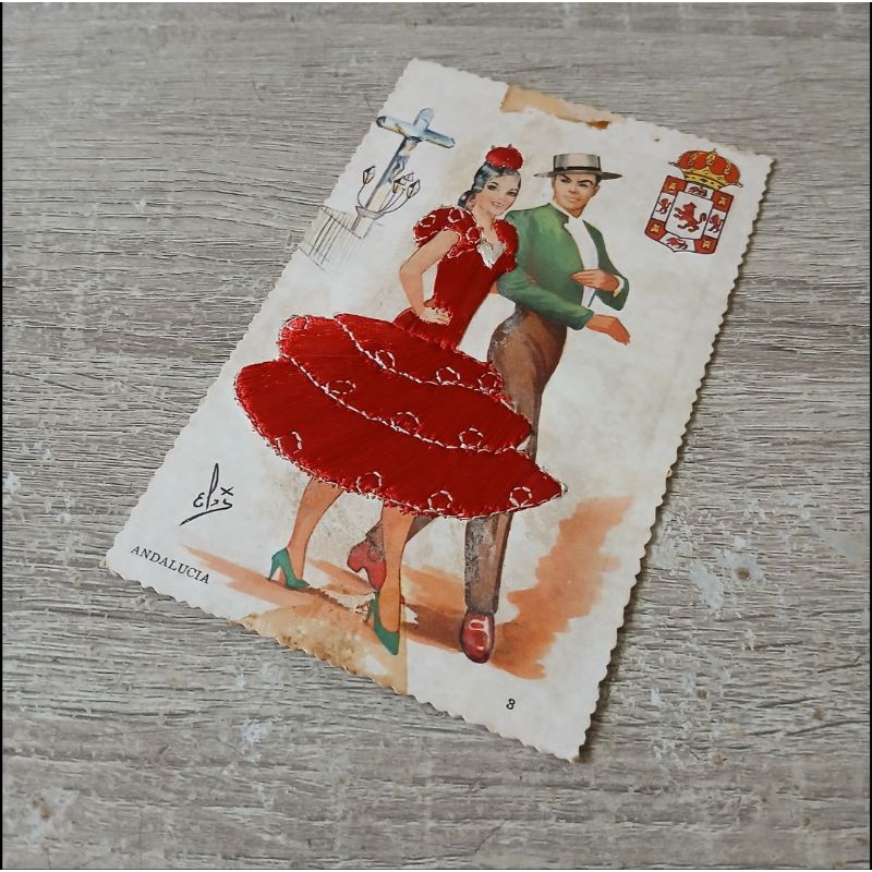 

kartu pos Andalucia Spanyol vintage