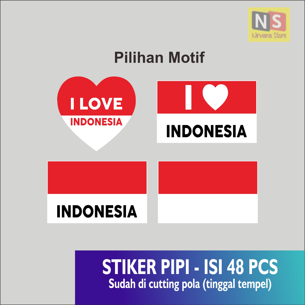 

Stiker PIPI INDONESIA - Stiker HUT RI Kemerdekaan