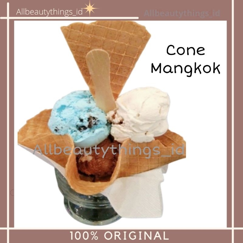 

Cone waffle ice cream kone kerupuk es krim mangkok