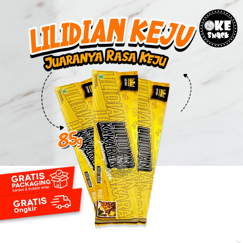 

Lidi Lidian Keju Mie Lidi Rasa Keju Super Panjang 30cm - 100 gr