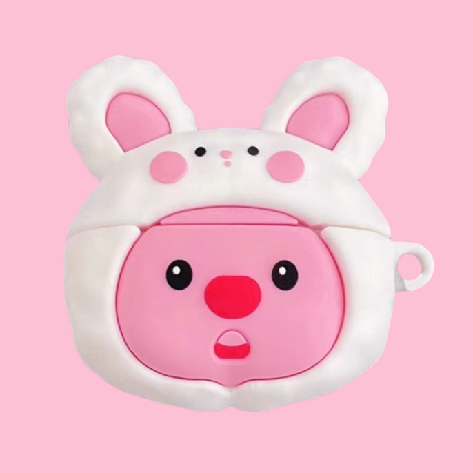 Case WM02 Baseus Encok Earphone Silikon Karakter Kartun WM02 Kode 08 - Kelinci