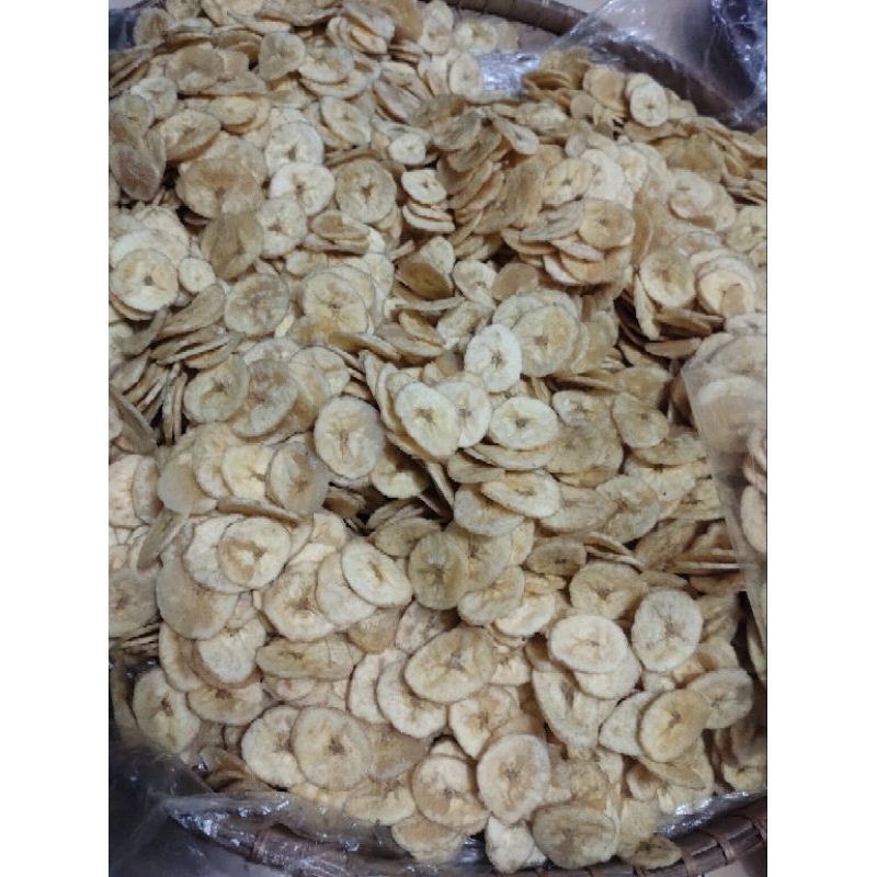 

Keripik Koin Pisang Kepok Tawar Original Tanpa Tambahan Rasa