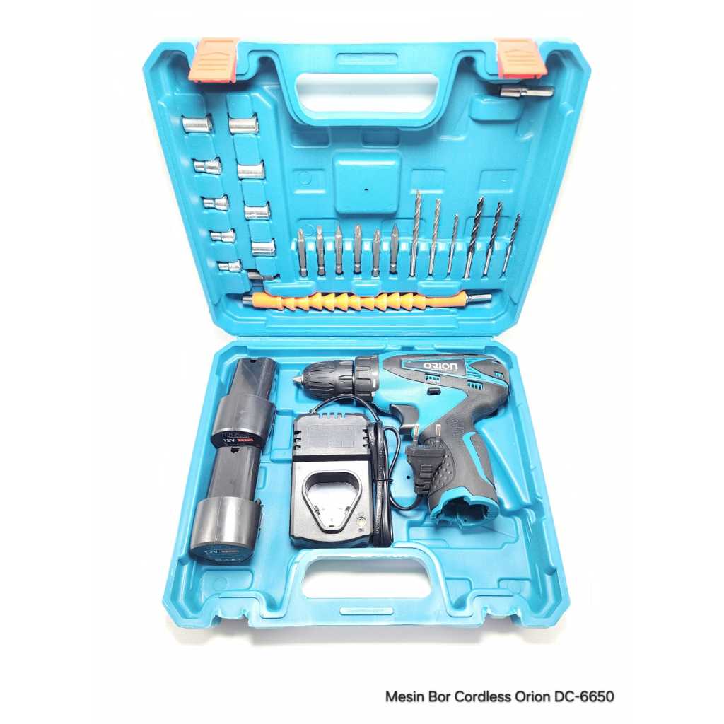 BOR CORDLESS MERK ORION TANPA KABEL PLUS 2 BATERAI