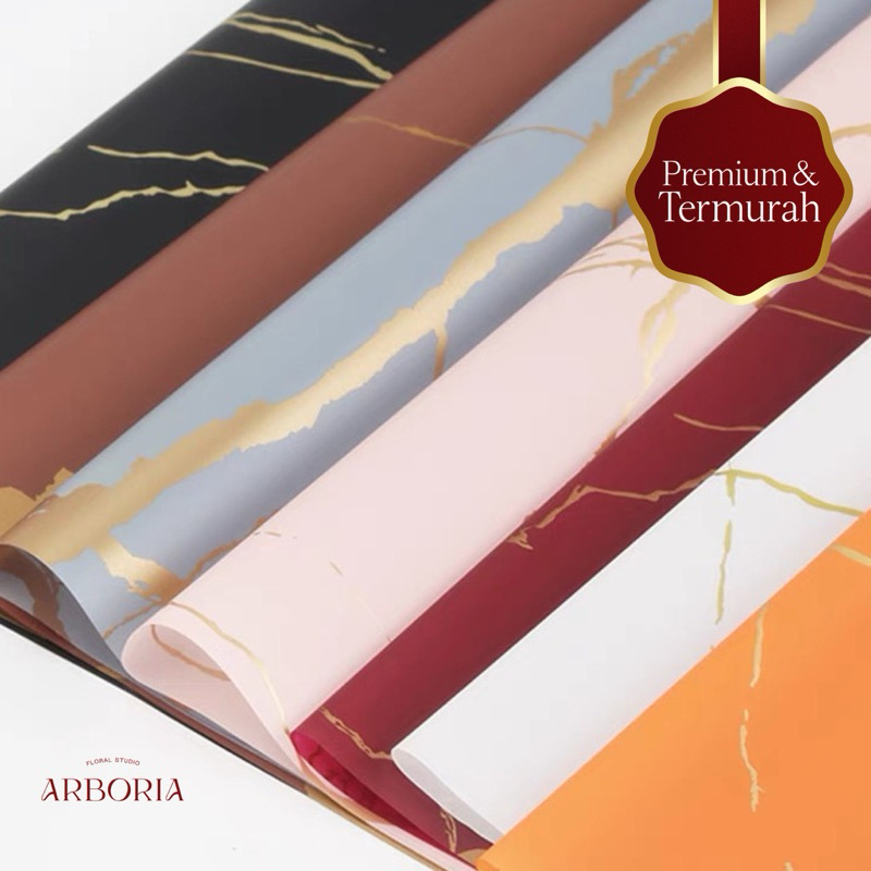 

[TERMURAH!!] MARBLE PATTERN Flower Wrapping Paper / Kertas Cellophane / Kertas Bunga / Kertas Kado