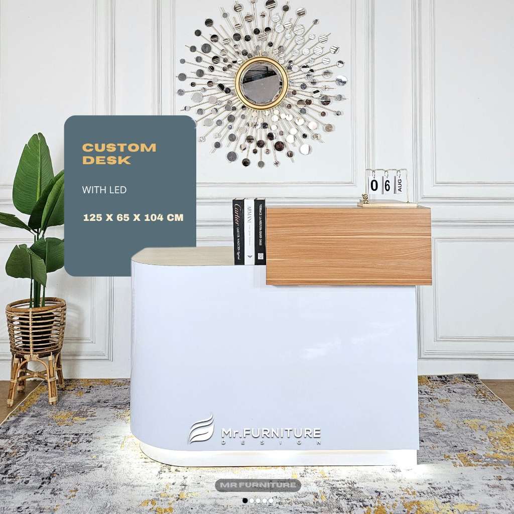 meja resepsionis minimalis