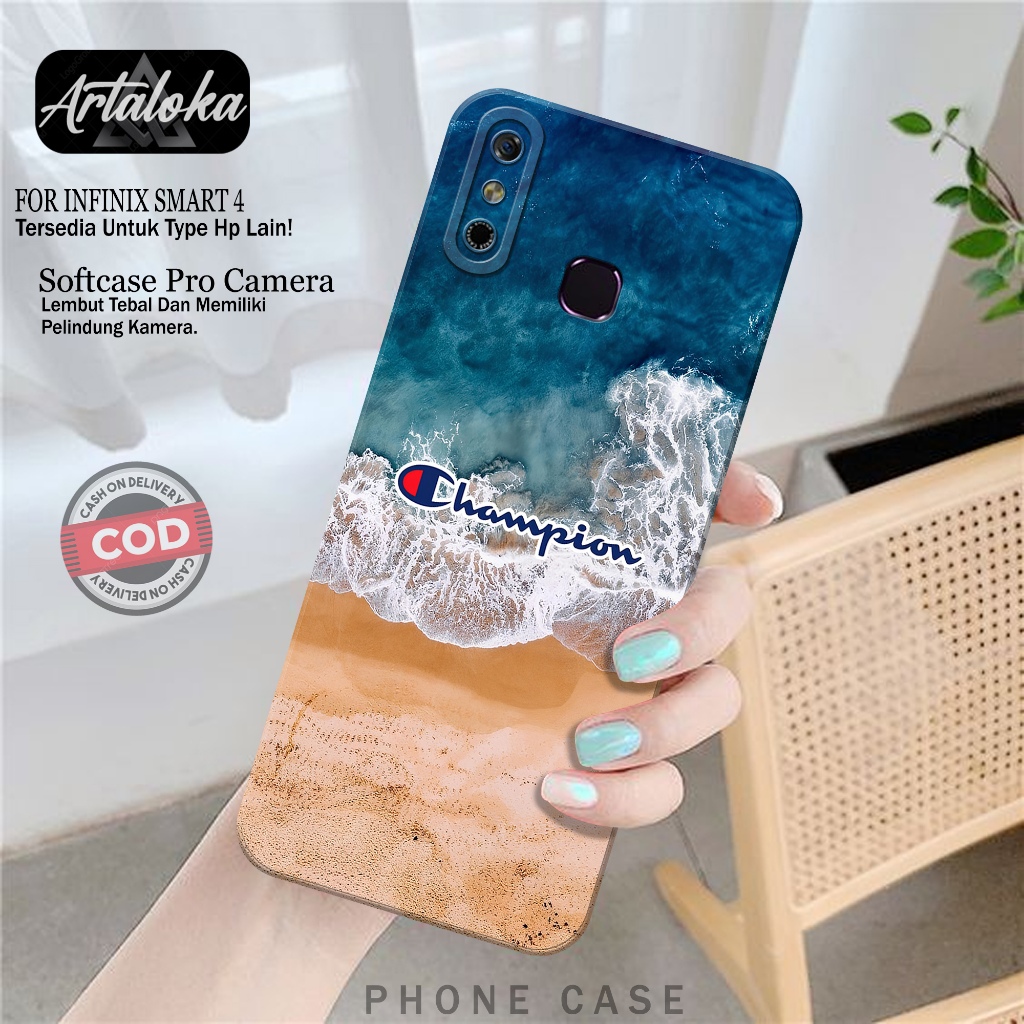 Case Hp Infinix Smart 4 Fashion Case Branded Softcase Infinix Smart 4 Silikon TPU Pro Camera Casing 