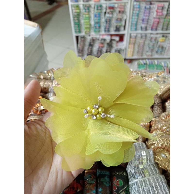 AKSESORIS BUNGA 3D SELENDANG KEBAYA/BUNGA KORSASE/BUNGA BROSS