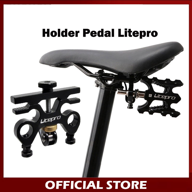 Litepro Holder Pedal QR Buckle Bracket Tempat Pedal Seli Hitam
