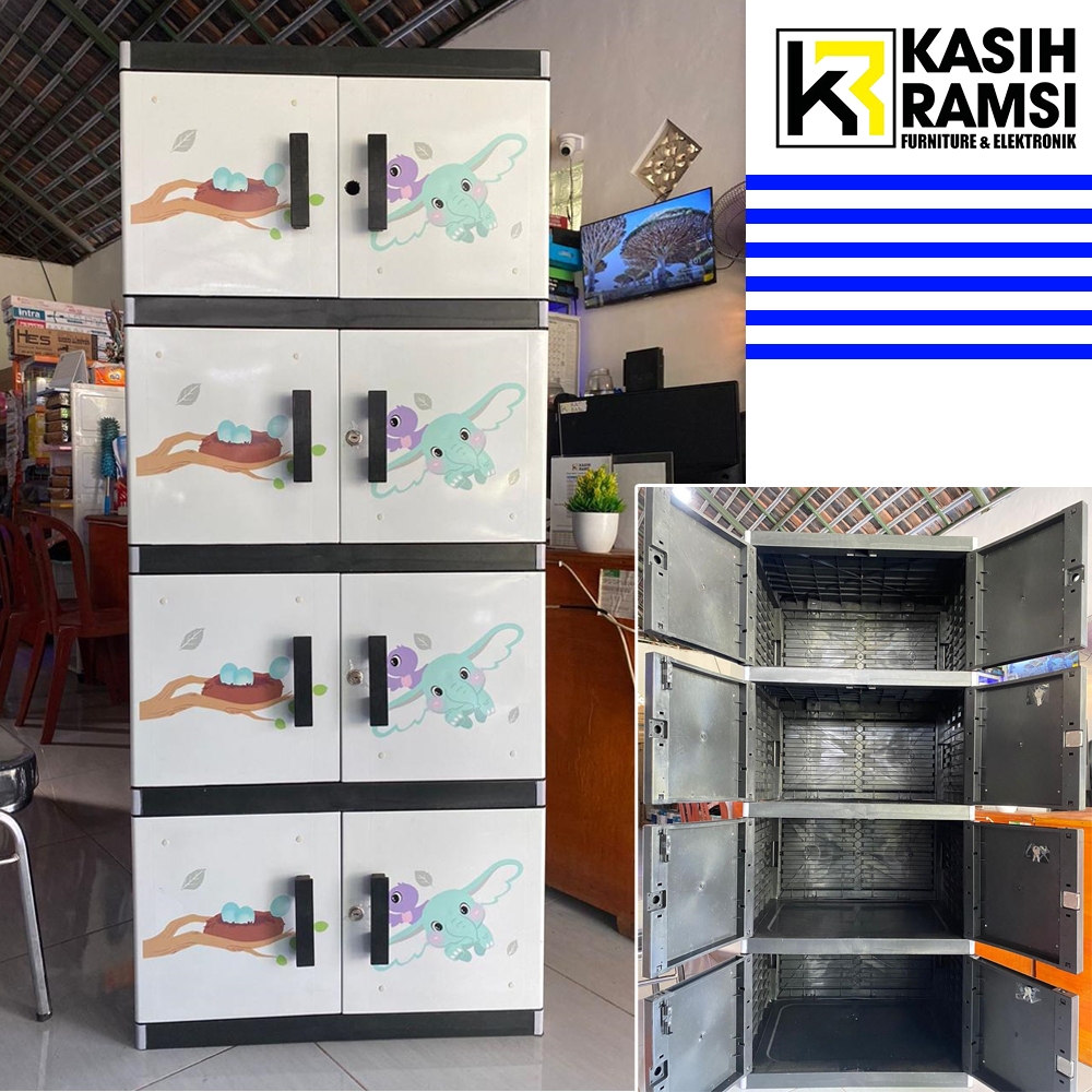 LEMARI PLASTIK MR PLAST 4 SUSUN