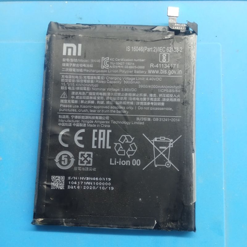 Baterai Redmi Note 8 Note 7 BN46 Original Copotan Normal Bergaransi